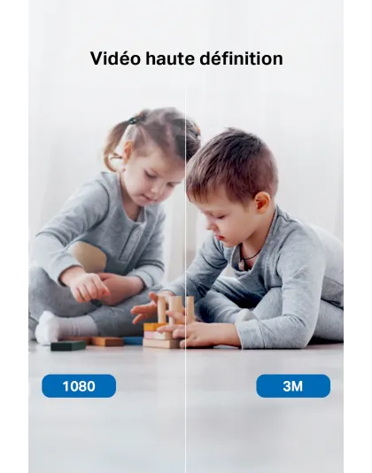 Caméra de Surveillance Intérieure 2K 3MP Connectée 360° - Tapo C210