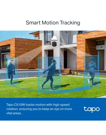 Caméra de Surveillance Extérieure 360° 2K - Tapo C510W