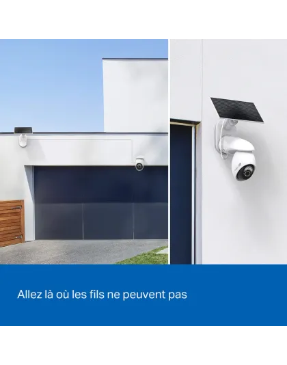 Caméra de Surveillance Solaire 4K Ultra HD IP65 &amp; 360° - Tapo C660 kit