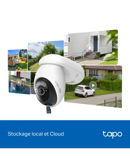Caméra de Surveillance Solaire 4K Ultra HD IP65 &amp; 360° - Tapo C660 kit